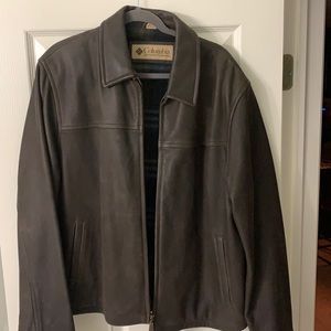 Columbia Brown Leather Jacket